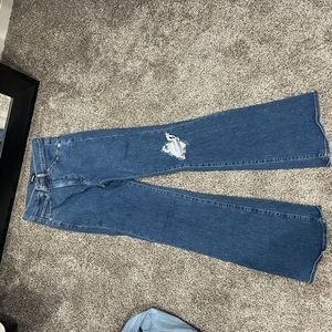 Size 4. Express Flare. High Rise Jean.
